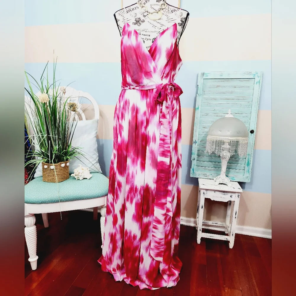 Premier Amour Pink Tie Dye Maxi Dress - Picture 4 of 10